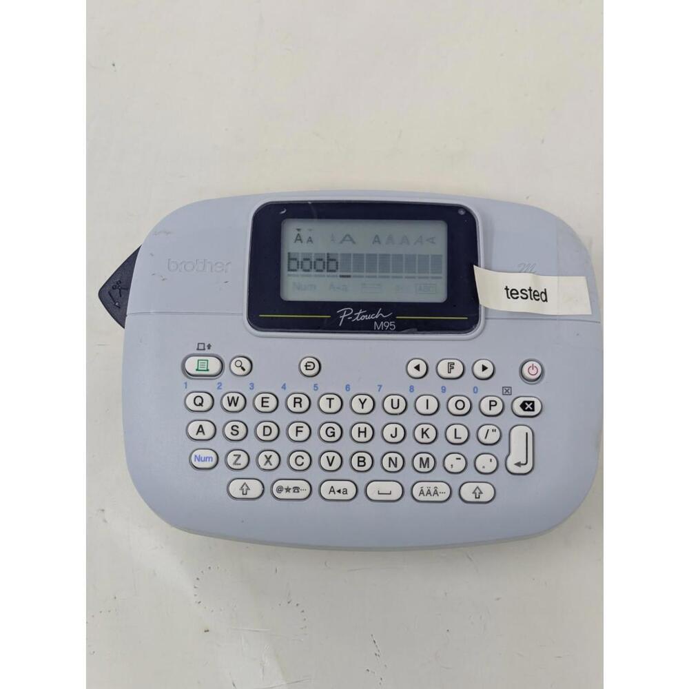 Brother P-Touch PT-M95 Electronic Handy Label Maker - Tested Working w/ Labels